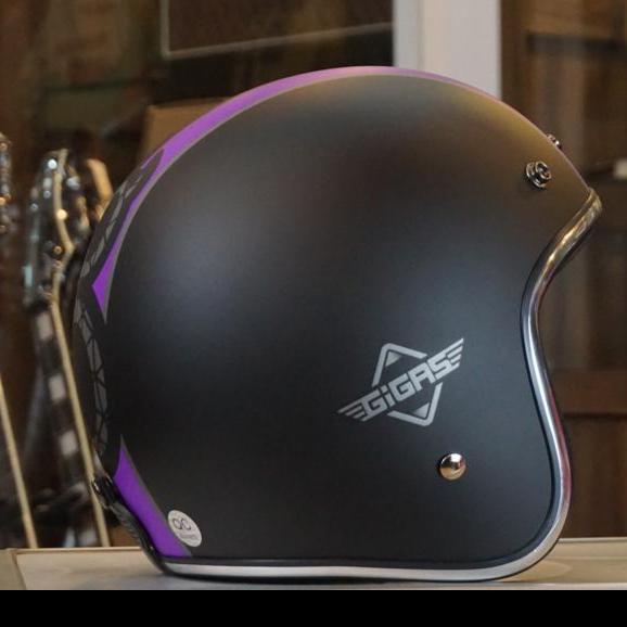 HELMET MOTOR RETRO GIGAS x UNGU