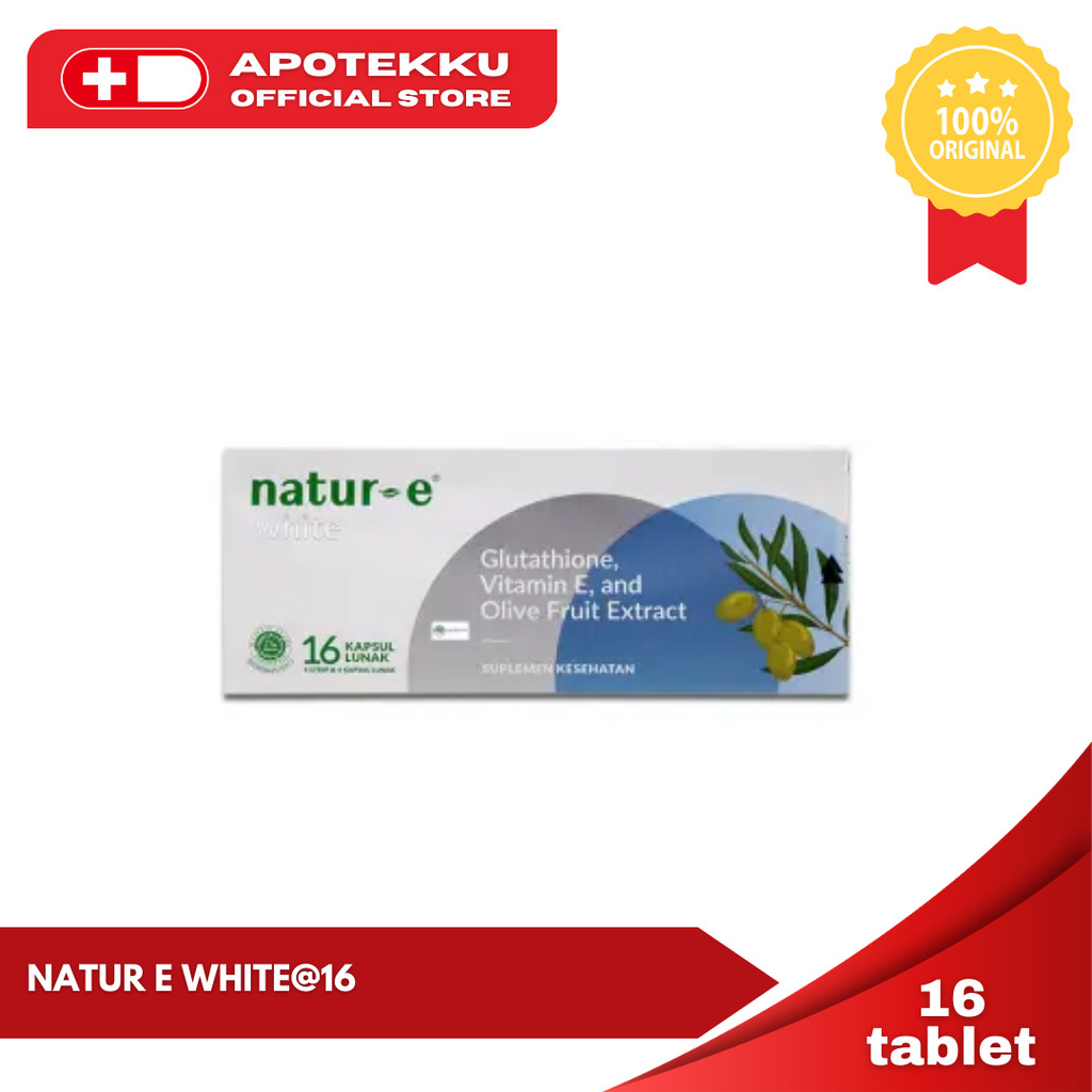 Natur-E White (Biru) - Box 16 Kapsul (Brightening)