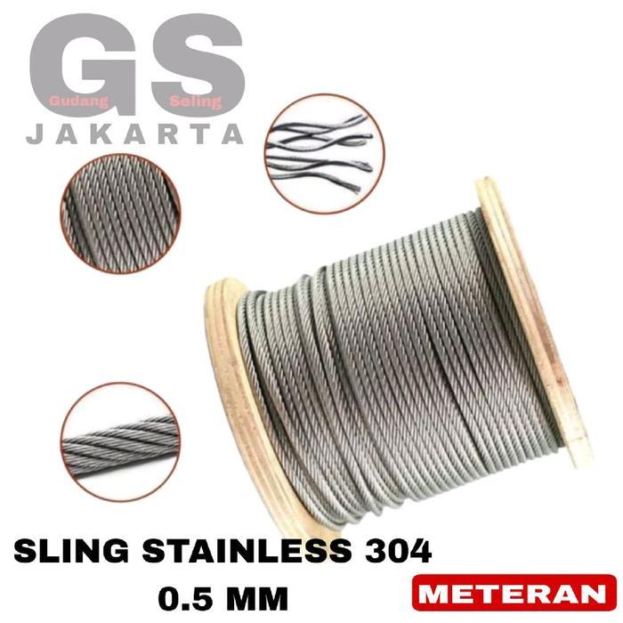 * kawat seling stainless 0.5mm / kawat sling stainless 0.5mm