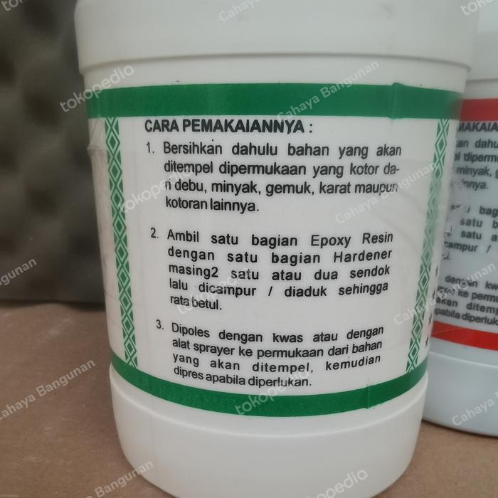 * Lem Epoxy Resin Poxy SK 2 Dua Komponen Perekat Beton Batu Keramik Besi