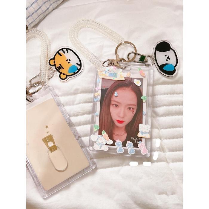 "New" Id card holder/photocard holder/Holder Id Card Acrylic DIY Id Card 2 Sisi Tempat Kartu