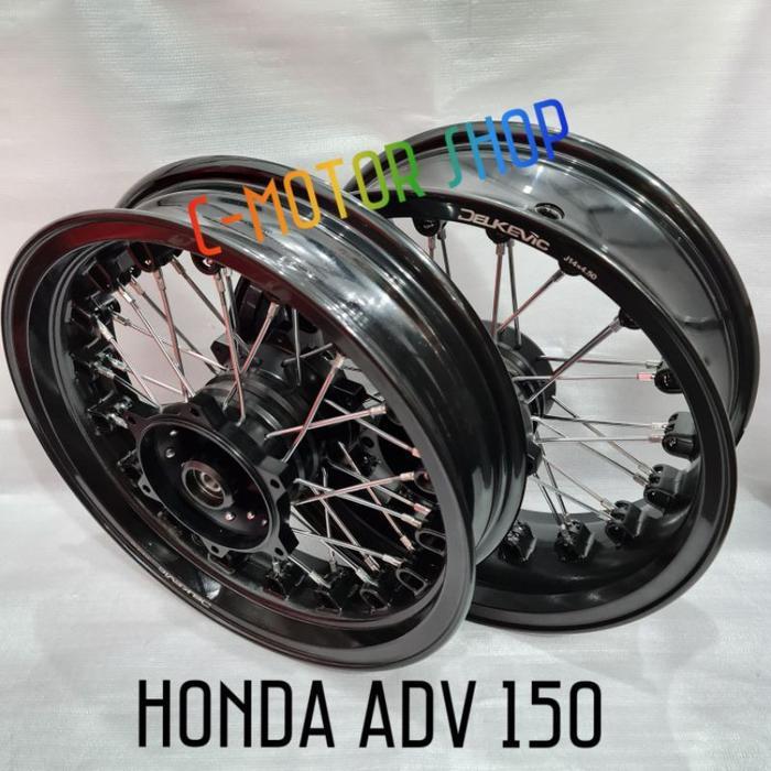Velg Jari-Jari Adv 150 Merk Delkevic Lebar Ukuran 300-450 Ring 14 Bisa Ban Tubles Tromol Bahan Cnc