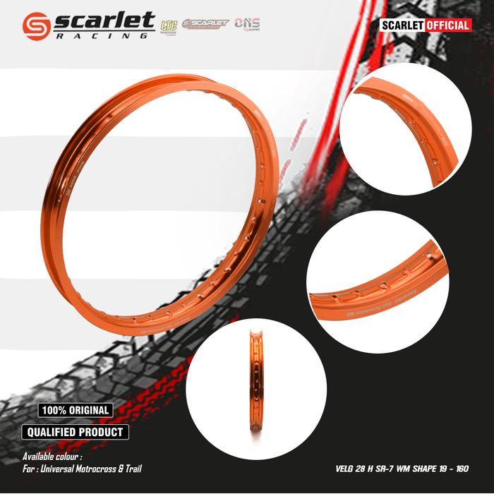 Scarlet Racing - Velg Motor Pelek Rim Alloy Ring 19 160