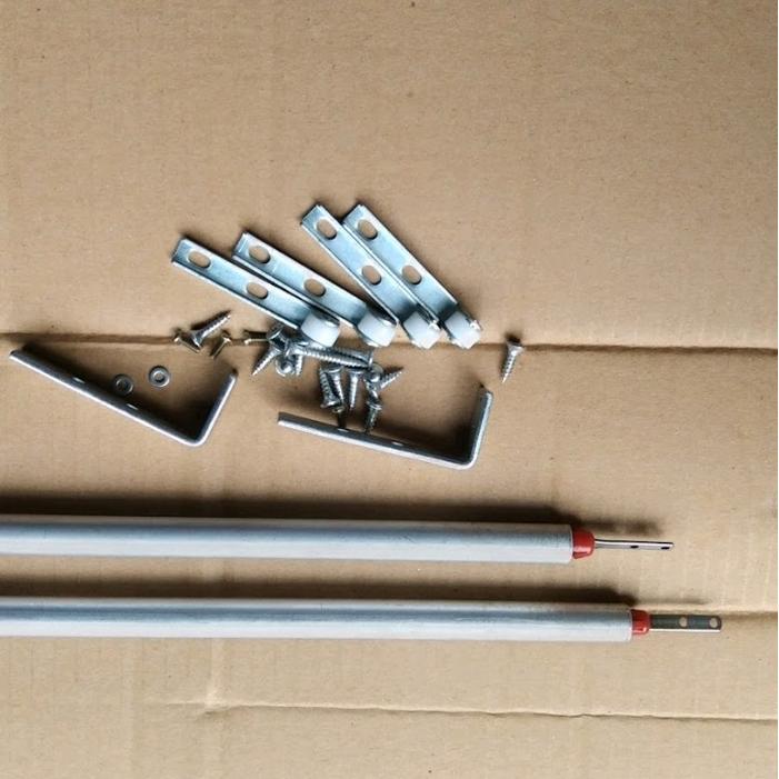 rel jendela sliding vertikal 60cm engsel jendela sliding vertikal