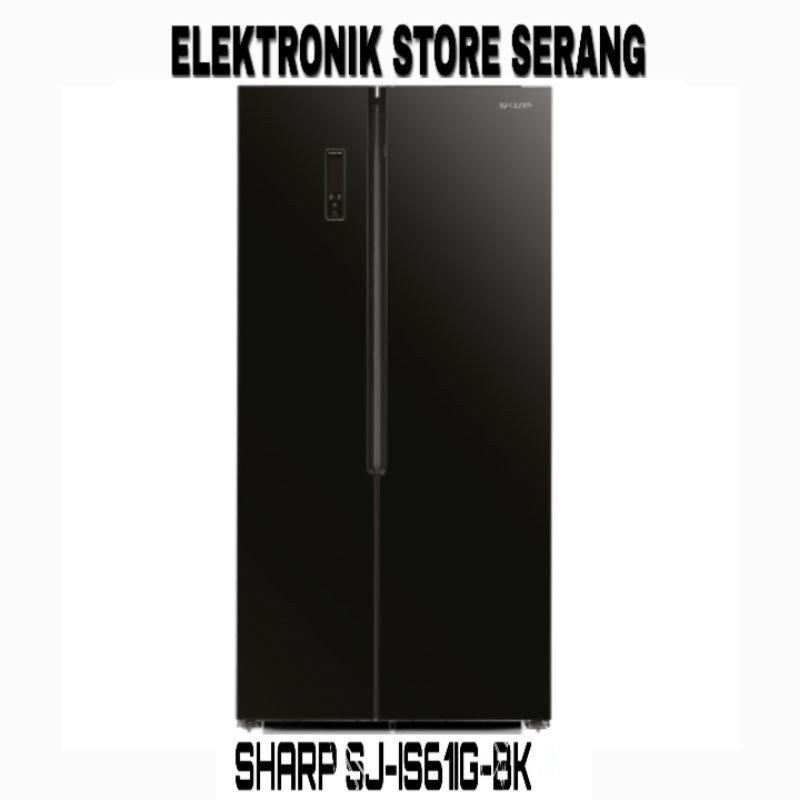 Kulkas SIDE BY SIDE SHARP SJ-IS61G-BK