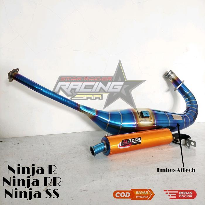 Promo Knalpot Aitech Bluemoon Pnp Ninja R Rr Ss Silincer Alloy Asli Foto Mesin Motorcycle Racing