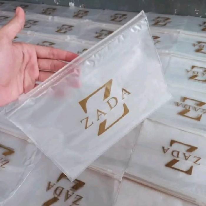 Terbaru [25X35] Sablon Plastik Zipper Bag Custom Ziplock Pouch Kosmetic