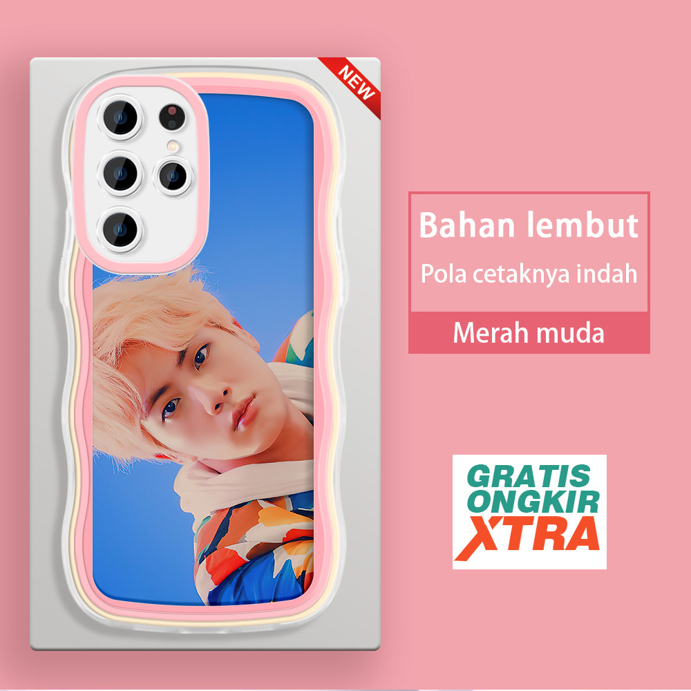 Casing HP Samsung S20 PLUS S21 FE Note 10 LITE 20 Plus S22 ULTRA 5G  Pola Korea BTS Jin  warna-warni