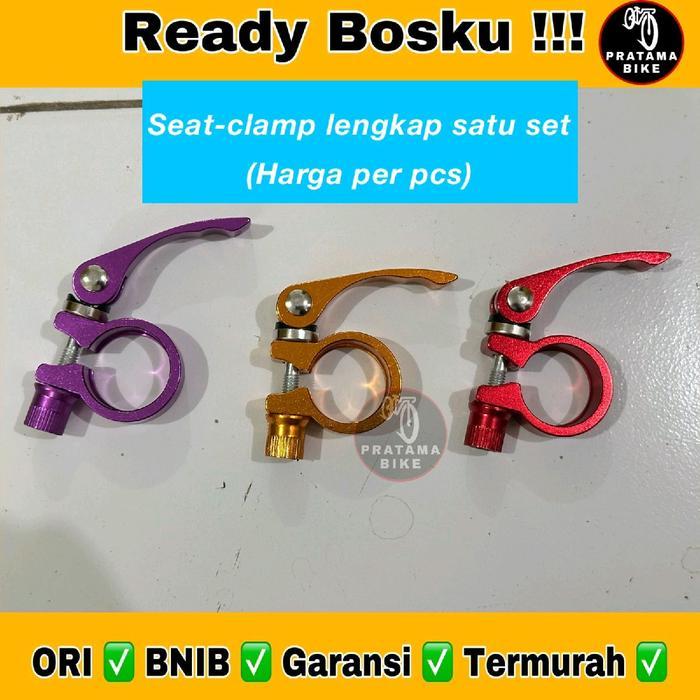 Seat Clamp Quick Release Warna Tiang Sadel Sepeda Mtb Minion Mini Anak Bmx Balap Jadul