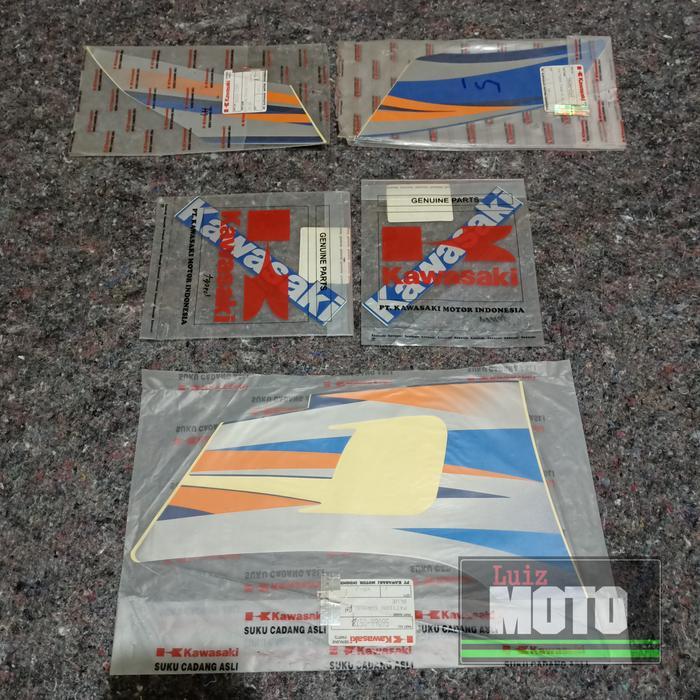 Ready Stiker ninja kiss original 2004 biru silver