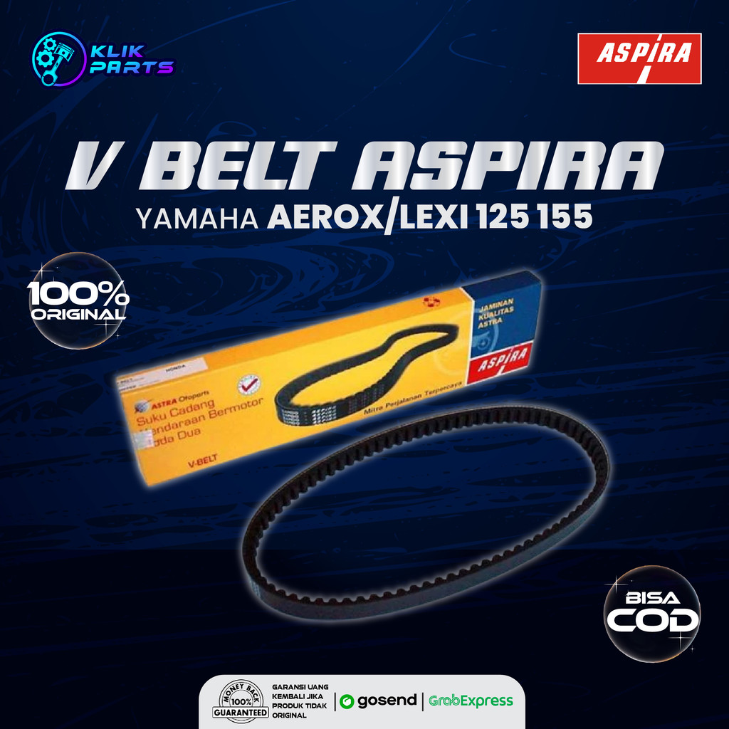ASPIRA V-Belt Yamaha Aerox Lexi 125 155 (ARX) – Kualitas Premium 100% Original