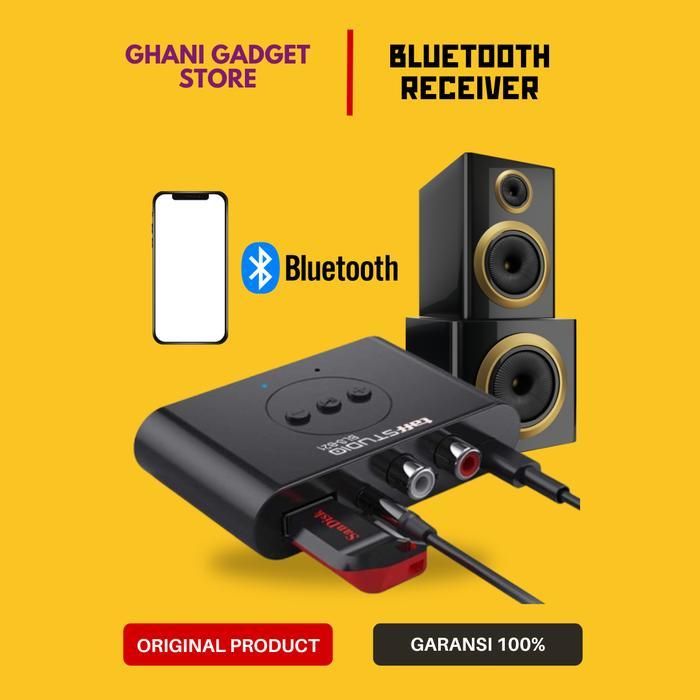 Ready Bluetooth 5.2 Receiver Audio Adapter Blutut NFC AUX 3.5mm Mobil Speaker Headphone Original