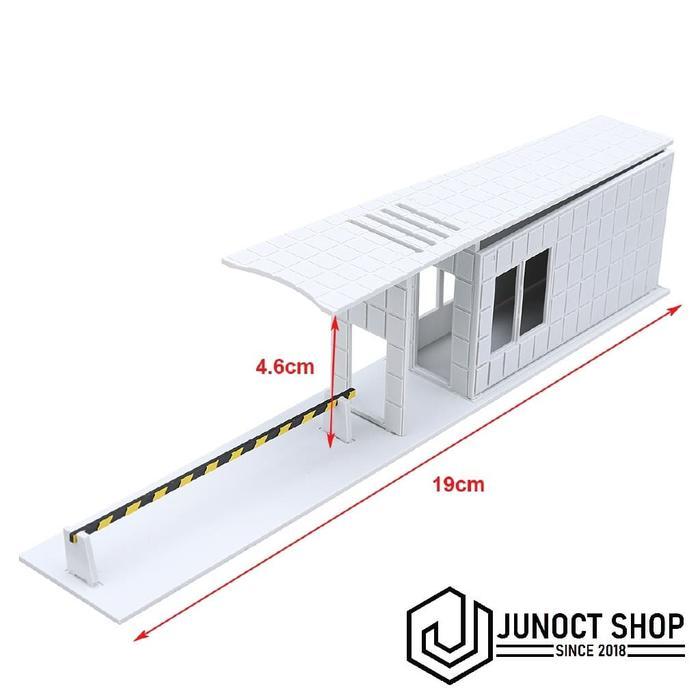 Ready GEDUNG POS SECURITY SATPAM KANTOR POLISI AW - MINIATUR MAKET DIORAMA