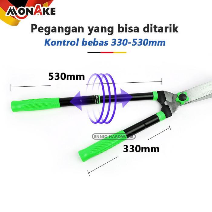 MONAKE JERMAN Gunting Potong Rumput 55cm-75cm COD/ Gunting Dahan Alat Pemotong Rumput Ranting Taman