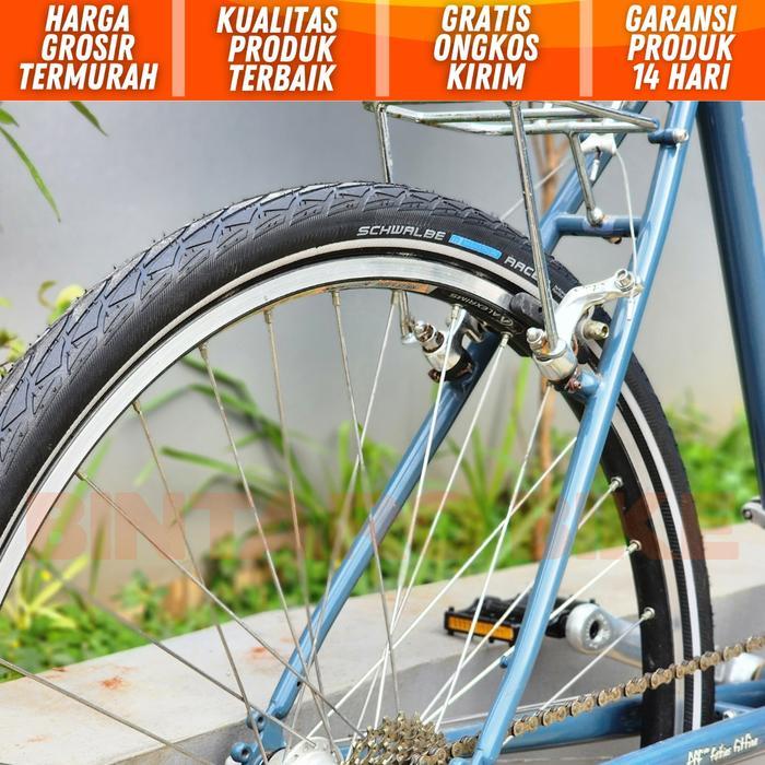 Ban Luar Sepeda Schwalbe Marathon Racer 26X1.50 Reflector Tire Ban Luar Sepeda Gunung Mtb Federal