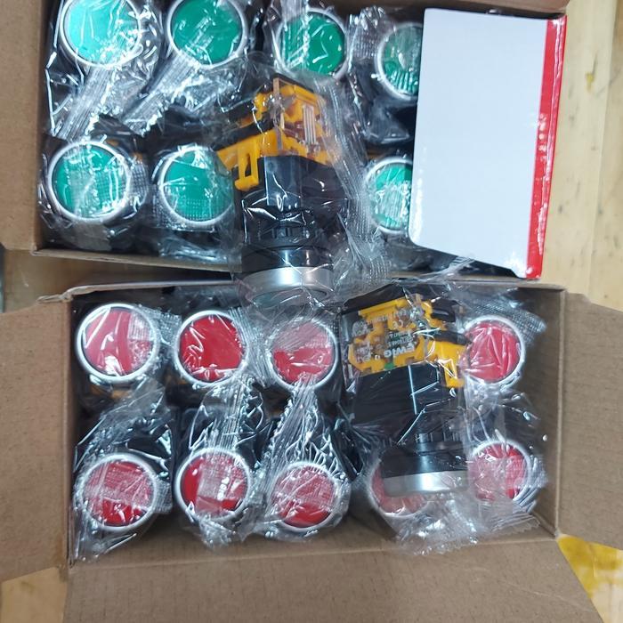 [] Push Button No Nc Hijau/Merah Ewig EA38-11