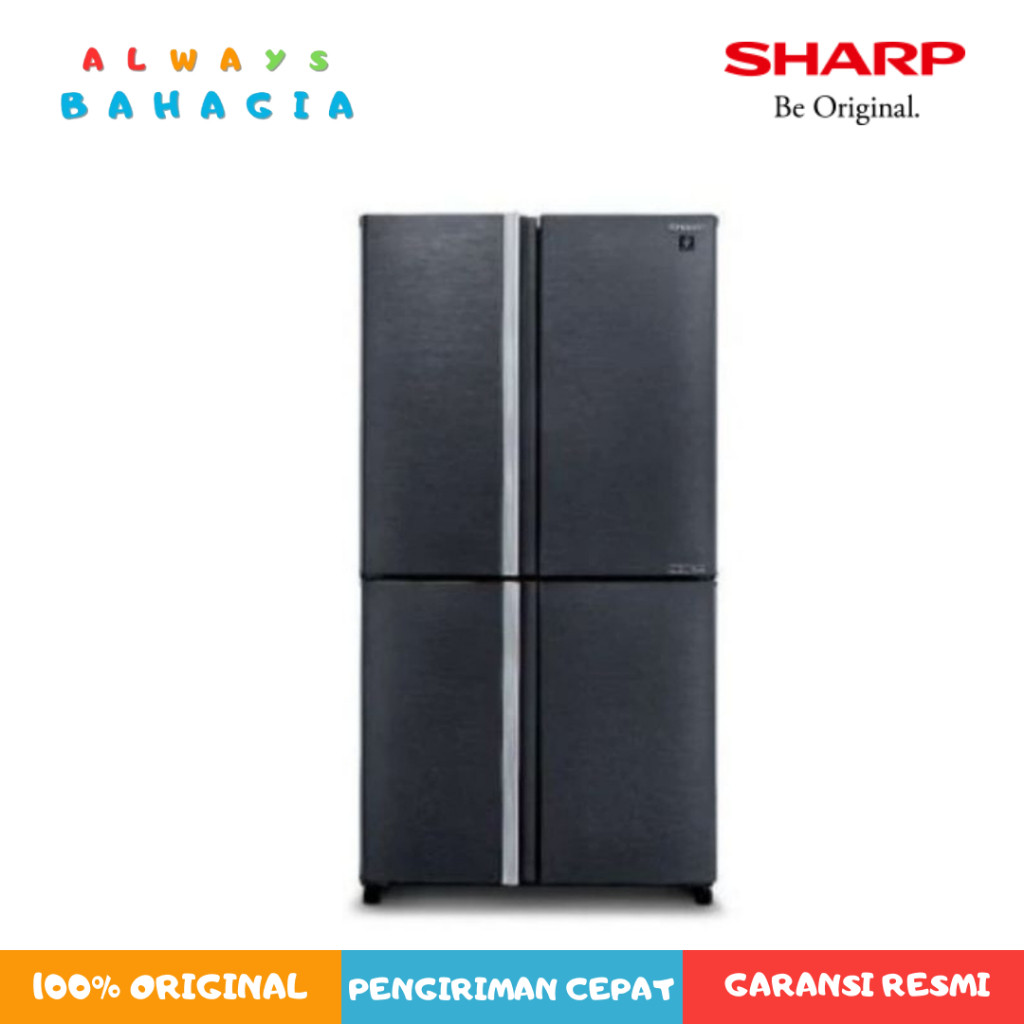 SHARP SJ-IF85PM-DS DARK GREY KULKAS 4 PINTU QUEEN