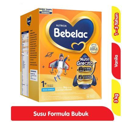 Terlaris Best Quality 100% Original Nutricia Bebelac 3 3000Gr Susu Formula Bubuk Rasa Vanilla/Madu