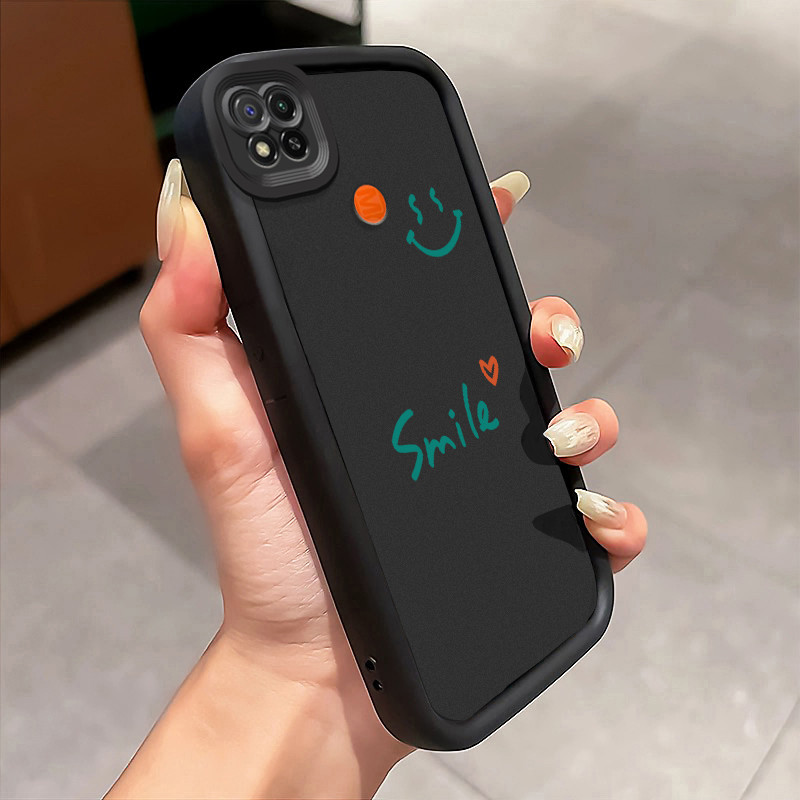 Casing Hp Xiaomi Redmi 9C Redmi 9C NFC Redmi 10A POCO C31 Case Simple smile lucu Kasing silikon Cesi