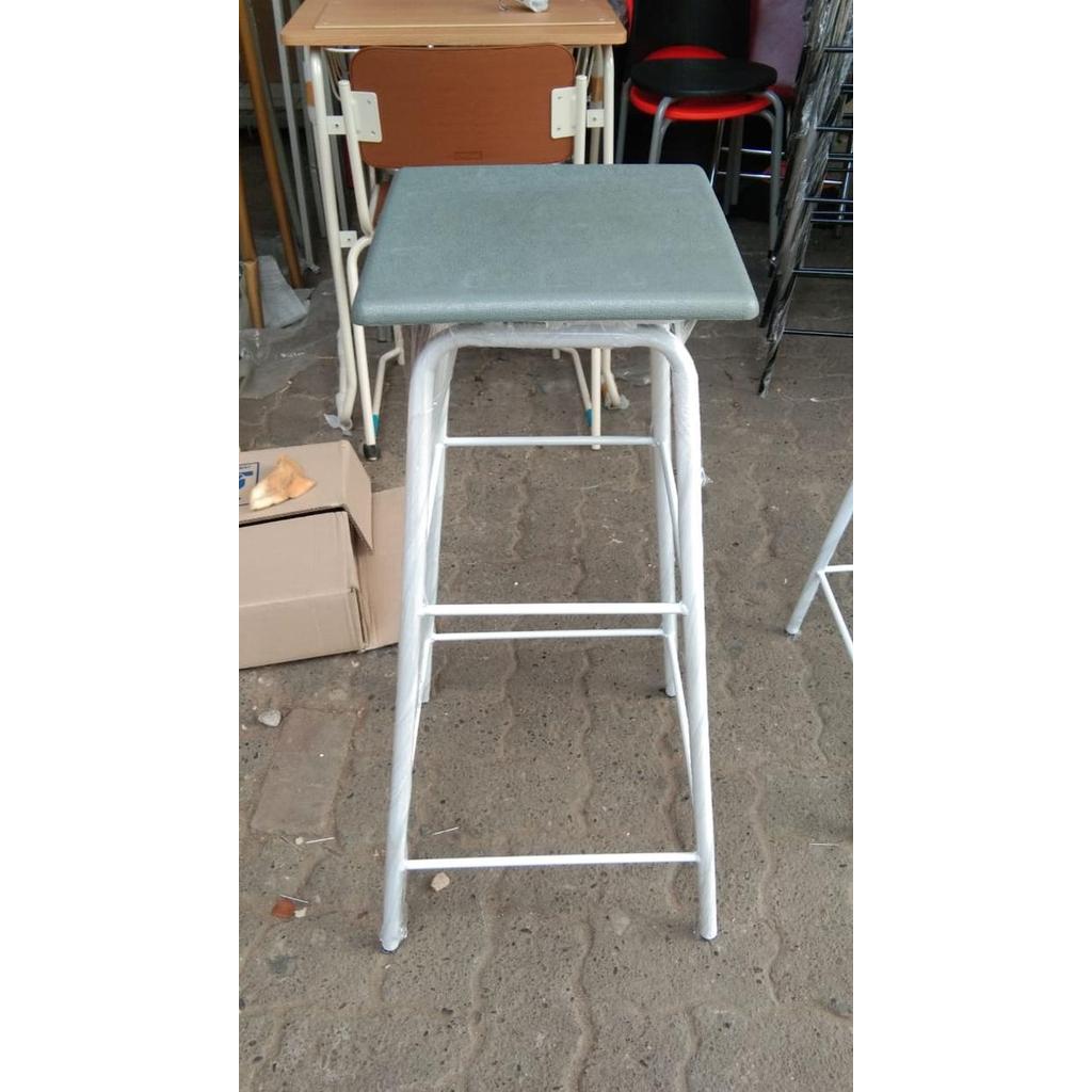 Kursi Baso Bangku Bar Plastik Bulat Tinggi 75Cm