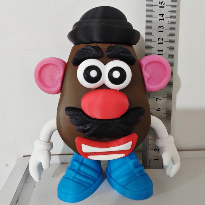 Mr Potato Mainan Print 3D Bahan Pla Tinggi 15 Cm Figure Dekorasi & Koleksi