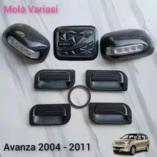Paket Handle Outer Cover Spion Pintu Tank Cover Mobil Avanza 2004 - 2011