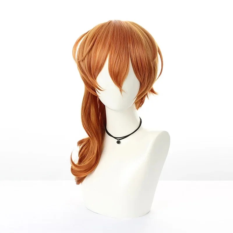 Anime Nakahara Chuuya Wig Bungou Stray Dogs Cosplay 20Inch Hair Halloween Costume Christmas Party