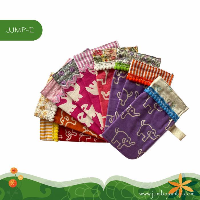 Tempat Kacamata Kain Bahan Batik Katun Dengan Pengait - Elephant Batik Fabric Glasses Pouch Sample