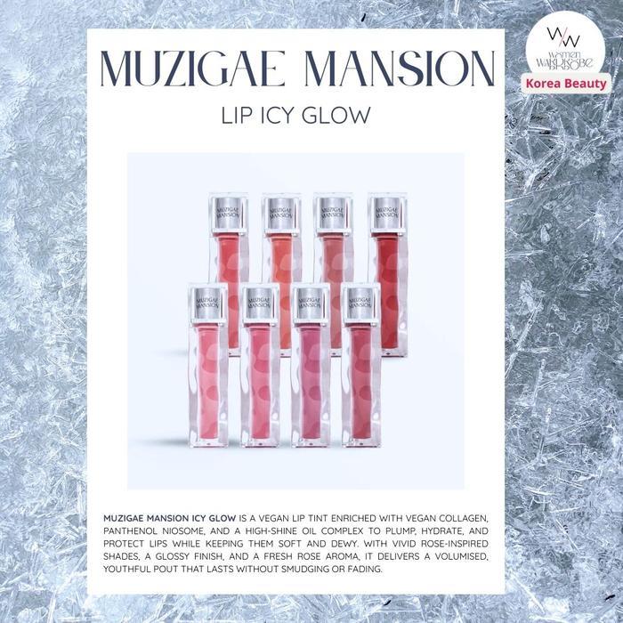 MUZIGAE MANSION ICY GLOW ALL VARIANT Bibir Lipstick Lipgloss Kosmetik