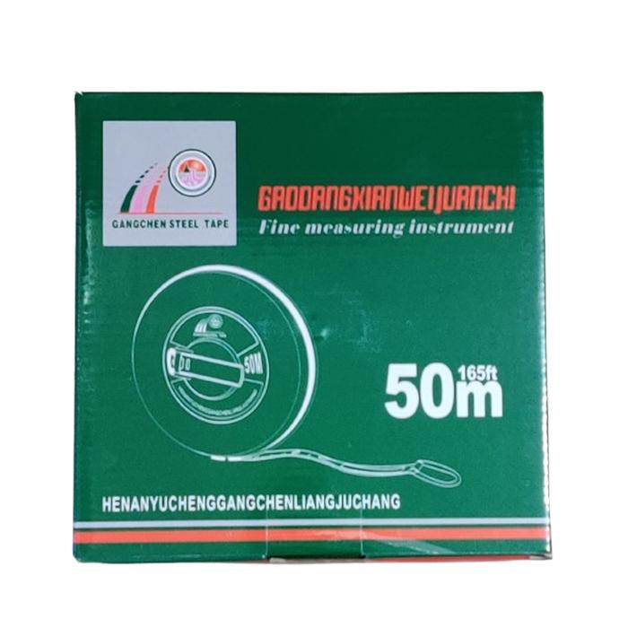 JMJ - Meteran Bulat 50 Meter - Meteran Kain - Meteran Tanah - Meteran Gulung Bodi Kulit