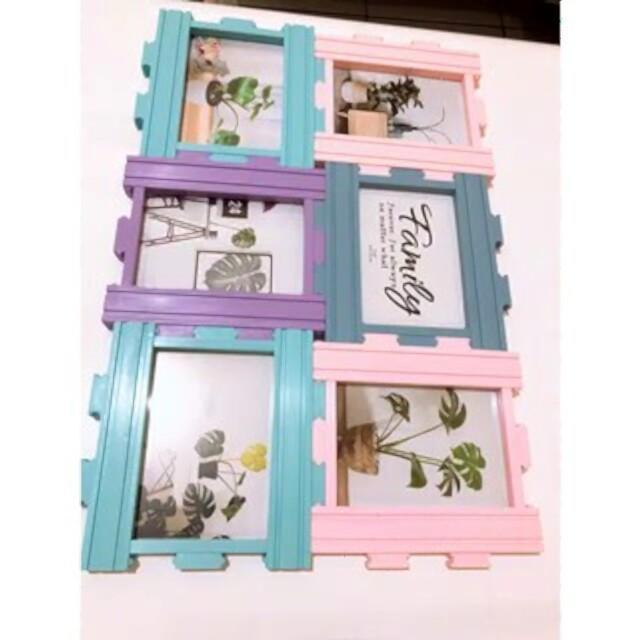 bingkai FOTO 6 FRAME / PHOTO FRAME Plastik bingkai family