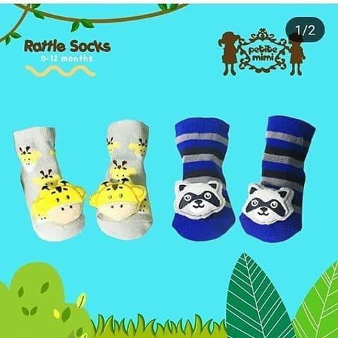 Petite Mimi Rattle Socks / Kaos Kaki Rattle 2 Pasang