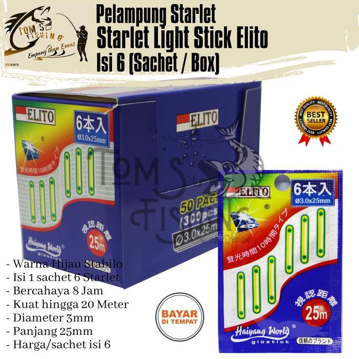Pelampung Pancing Starlet Starlite Light Stick Getsu Isi 6 (Sachet / Box) Murah - Toms Fishing