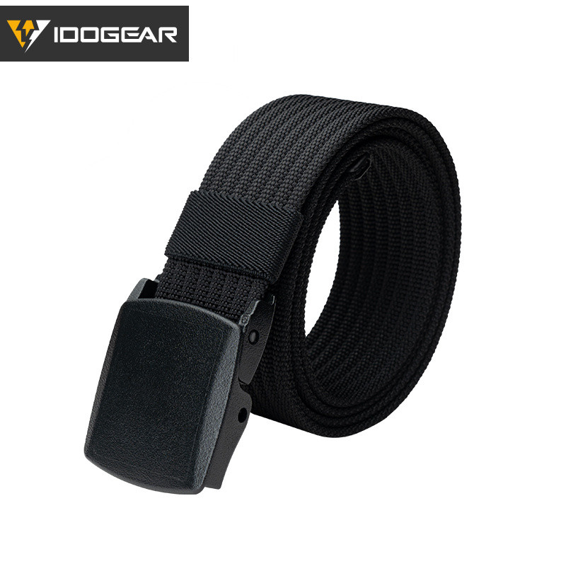 IDOGEAR 1.5" Tactical Nylon Belt for Men Lightweight Breathable No Metal Adjustable EDC Belt w/ Gift