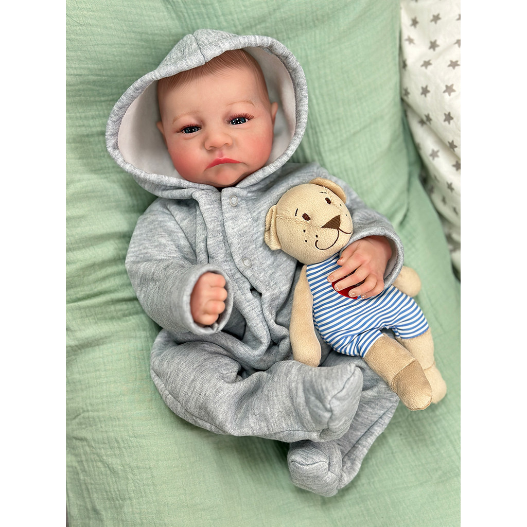 Cokela 19Inch/48Cm Real Baby Doll Reborn Doll Soft Touch Realistic Silicone Reborn Baby Doll With