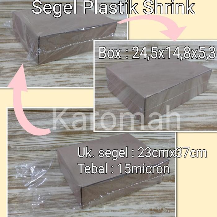 Sale 100Pcs Segel Plastik Shrink Wrap Tebal 15Micron - Lebar 23Cmx37Cm - Utk Box 24,5X14,8X5,3