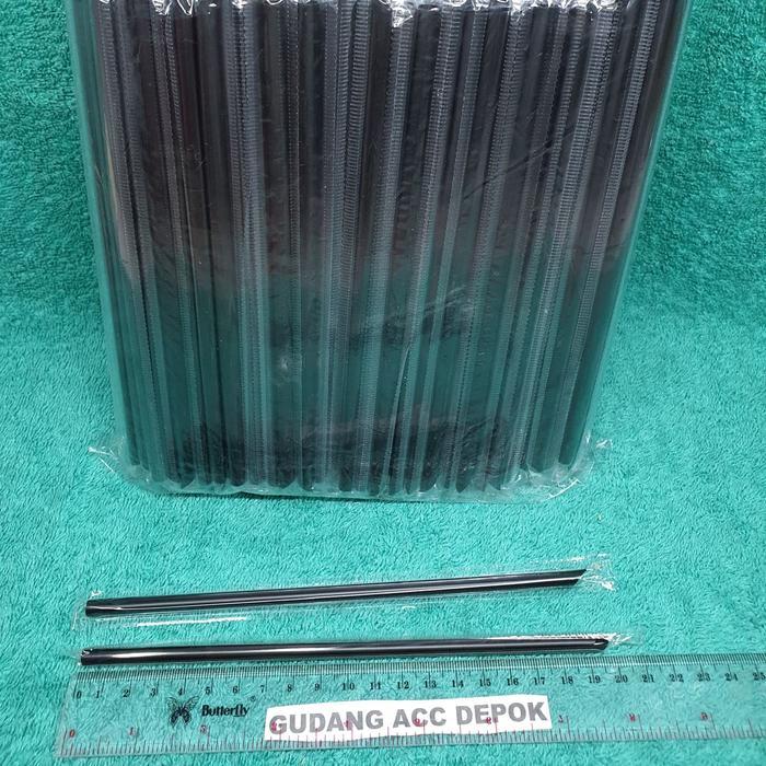SEDOTAN 6MM 20CM HITAM BUNGKUS PLASTIK STERIL SEDOTAN BUBLE KECIL JUS