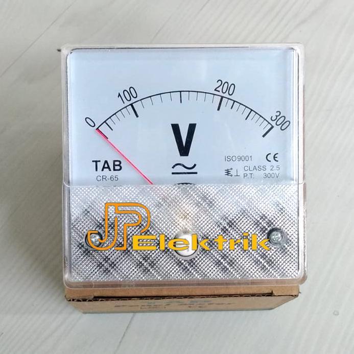 Voltmeter Analog Ac/Dc Cr-65 300V Volt Meter Jarum