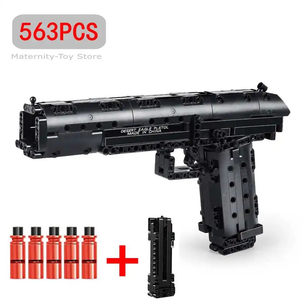 WW2 PPK Desert Eagle Military Series Bricks M92 Pistol USP Gun Model Bricks Building Blocks Toys for