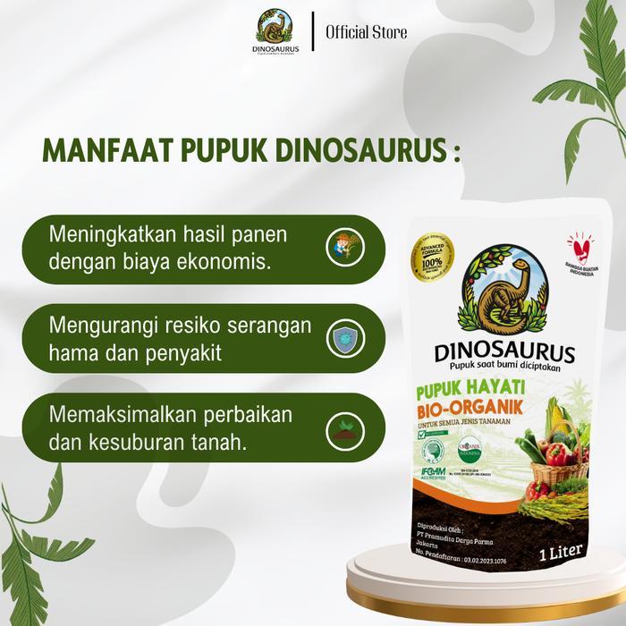 Pupuk DINOSAURUS - Pupuk Organik Cair Pembenah Tanah 3 Liter