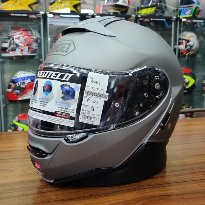 Shoei Neotec Ii Silver Modular Original Premium Helmet