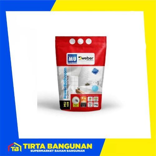 MU 408 POWER BATHROOM PENGISI NAT KERAMIK / GRANITE / SEMEN NAT KAMAR MANDI 1 KG Air Pembersih