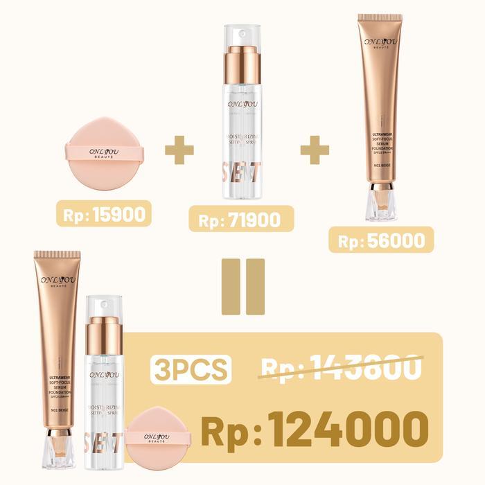 Bpom CertificationNew UpgradeOnlyou Paket Onlyou Serum Foundation Concealer Foundation +Onlyou