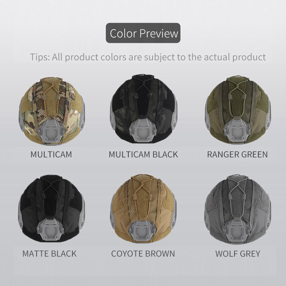 Gen 4Th Tactical Helmet Cover Camo Style Ops-Core Fast High-Cut Helmet Cloth With Nvg Battery Pouch