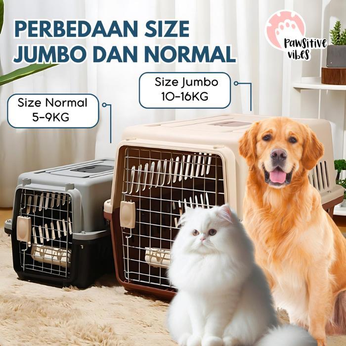 BIG SALE PET CARGO JUMBO - Kandang Anjing Kucing Kelinci Musang Ukuran Besar