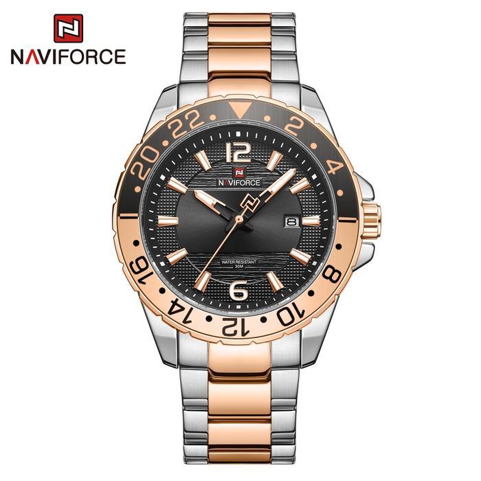 Naviforce Jam Tangan Pria Nf-9192M Stainless Steel