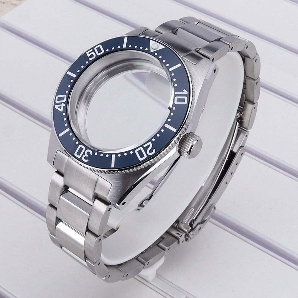 40mm 316LStainless Steel Watch Case Strap For Mod SPB143J1/SPB253J1 Tiger Whale NH35 NH36 NH34 4R36