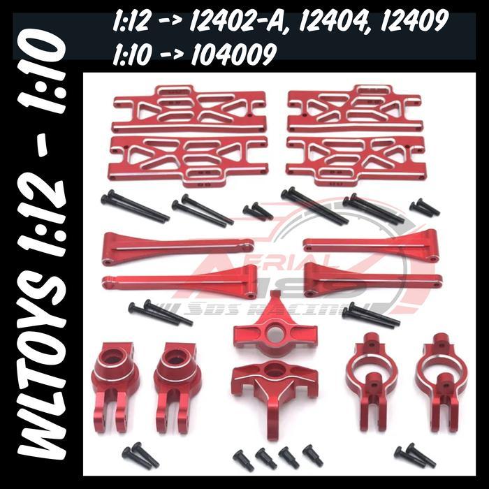 upgrade metal part wltoys 1/110 104009 12402-A 12404 12409 arm knuckle