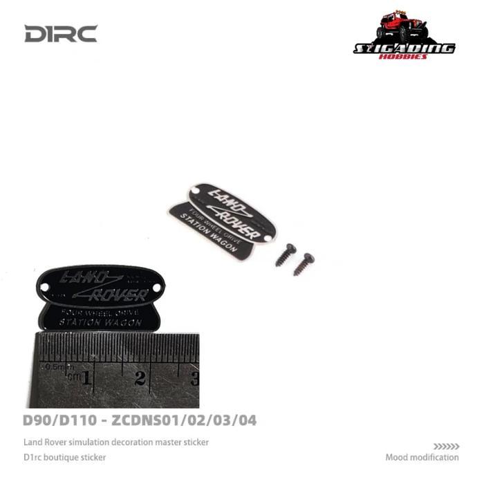 D1RC Metal Emblem Land Rover Defender RC Adventure 1/10