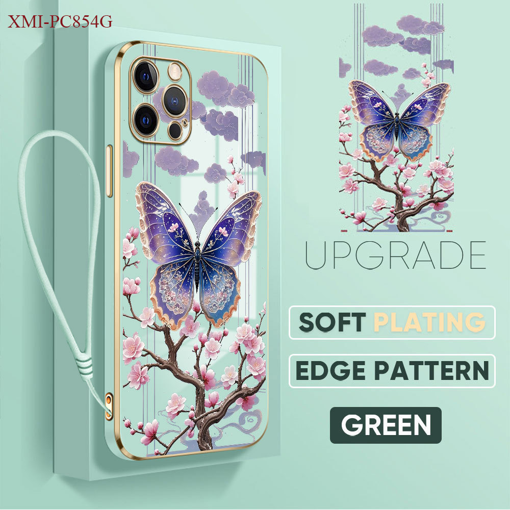 Casing Hp Untuk Xiaomi Poco C85 C71 C65 C40 Lokal Stock Send Lanyard Phone Case Berlapis Mode 2987